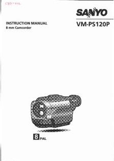 Sanyo VM PS 120 P manual. Camera Instructions.